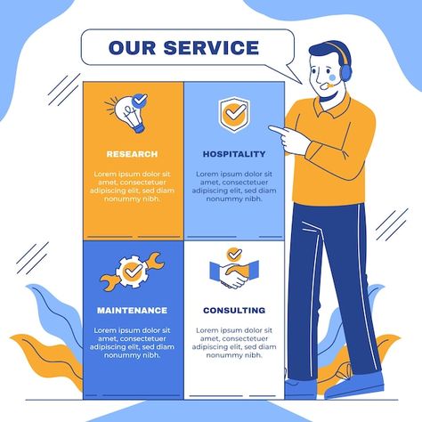 Flyer Infographic, Office Infographic, Organizing Services, School Murals, Infographic Template, Our Services, Vector Hand, Infographic Templates, Grow Your Business