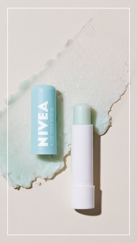 Lip-care IS skincare! Keep your lips nourished with a rich balm and exfoliated with an Aloe Vera scrub.  #NIVEA #NIVEALipScrub #aloevera #fresh #skincareproducts #skincareroutine #treatyourself #takecare #pamper #refresh How To Exfoliate Lips, Aloe Vera Scrub, Exfoliate Lips, Aloe Vera Lip Balm, Nivea Lip Balm, Vaseline Lip, Healthy Lips, Lip Exfoliator, Christmas Hamper