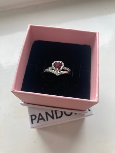 Red Pandora Ring, Pandora Red Heart Ring, Pandora Wishbone Ring, Pandora Elevated Heart Ring, Pandora Hearts Break, Pandora Heart Ring, Elevated Heart Ring, Pandora Rings Stacked, Promise Rings Pandora