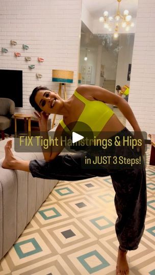 50K views · 4.5K reactions | Improve Hamstring and Hip flexibility, decrease soreness, and protect your back by stretching your hamstring muscles the RIGHT way! These effective stretches can be done anywhere to decrease tension and pain and improve range of motion. Your hips and hamstrings will feel so much better after this safe and effective routine! ⭐️

For more #YogaWithSunaina explore Link In Bio 🌻 | Yogini and Lifestyle Influencer | sunaina_rekhi · Original audio Hip Flexibility, Hamstring Muscles, Tight Hamstrings, Lifestyle Influencer, Workout Routines For Beginners, Chair Exercises, Thick And Fit, Hip Workout, Medical Information