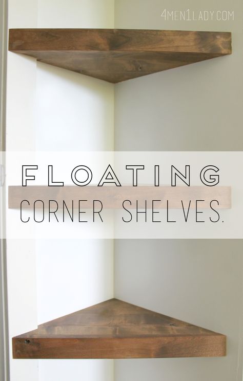 Corner Shelf Ideas, Step Shelves, Diy Regal, Floating Corner Shelves, Hemma Diy, Regal Design, Floating Shelves Diy, Kitchen Corner, Estantes Flotantes