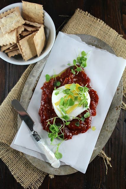 Do you ever try something at a restaurant and say to yourself - I must make this?  I do all the time. Recently I was in Chicago for a bu... Fine Dining Appetizers, Burrata Recipe, Italian Dinner Party, Tomato Jam, Grilled Bread, Italian Dinner, Jam Recipes, San Francisco Bay, San Francisco Bay Area