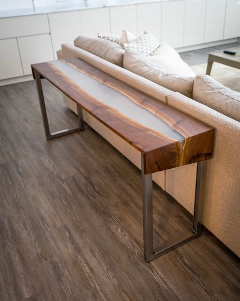 Console Table Behind Sofa, Cabin Table, Walnut Console Table, Mirror Console Table, Walnut Console, Console Table Modern, Entryway Hall, Wood Business, Walnut Board