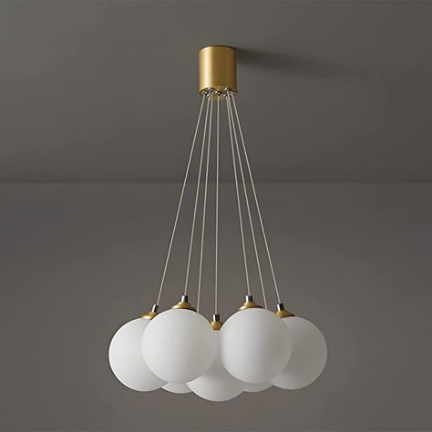 White Globe Chandelier, Vertical Globe Chandelier, Mid Century Globe Chandelier, White Chandelier Globe Pendant, Frosted Globe Chandelier, Balloon Chandelier, Mid Century Chandelier, Globe Chandelier, Gold Chandelier