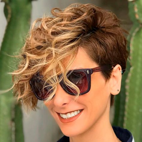 Short Curly Womens Hair, Curly Thick Short Hairstyles, Short Curly Hairstyles For Women Pixie, Short Mom Haircut Curly, Short Hair Cuts For Women With Curly, Short Hair Curly On Top, Modern Short Curly Hairstyles, Pixie Hair Curly Styles, Sassy Curly Haircut