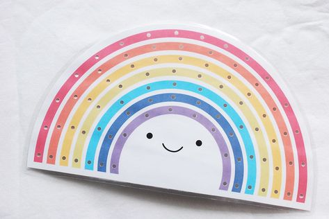 Diy Lacing Cards, Preschool Mom, Lacing Cards, Wild Olive, Stem Crafts, Sewing Cards, Kawaii Things, Diy Rainbow, Child Therapy