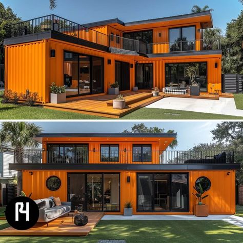 Curious about Shipping Container Home Cost? Explore expenses influenced by size, design, and location for your sustainable living investment. Container Home Exterior, Conex Box, Shipping Container Homes Cost, Unique Small House Plans, Container Homes Cost, Mini Homes, Container Cafe, Diy Cabin, Shipping Container Home Designs