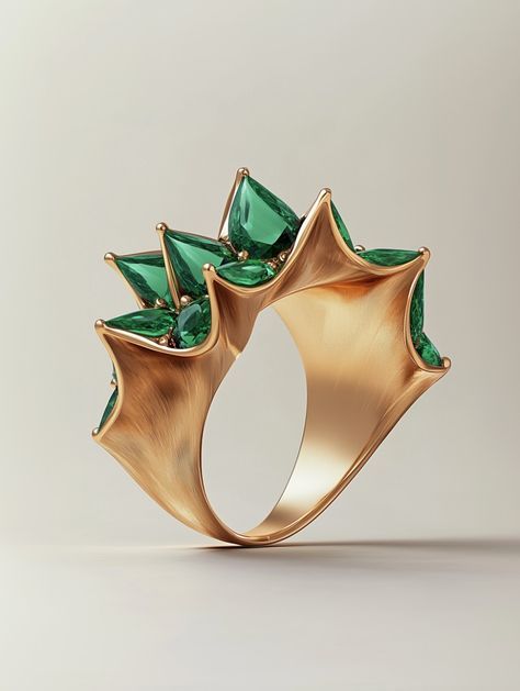 Spring Jewelry Trends 2025, Modern Fine Jewelry, Jewelry Architecture, Jewelry Atelier, 3d Jewelry Design, Art Deco Inspired Jewelry, Spring Jewelry Trends, Jewelry Rendering, Modern Jewellery Design