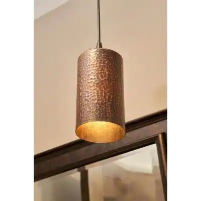 1-Light Hammered Copper Ceiling Mount Cylinder Pendant in Oil Rubbed Bronze Copper Dome Pendant Light, Oil Rubbed Bronze Pendant Light, What Is The Point, Cylinder Pendant Light, Bronze Pendant Light, Copper Ceiling, Bronze Fixtures, Copper Fixture, Backsplash Kitchen