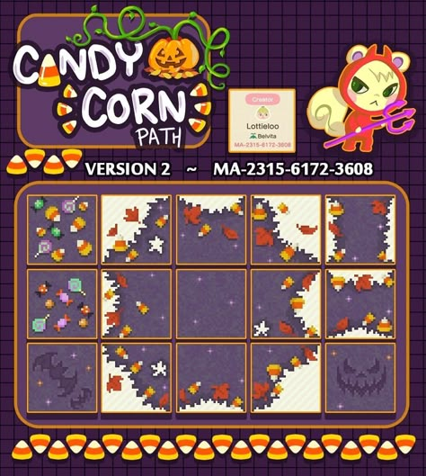 Acnh Halloween Code, Acnh Halloween, Acnh Path, Acnh Paths, Acnh Patterns, Animal Crossing Qr Codes Clothes, Animal Crossing Wild World, Path Design, Coffee Funny