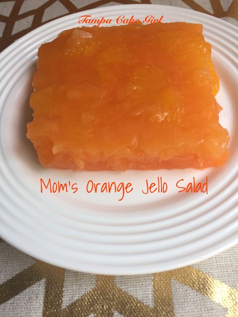 I grew up eating this jello salad as a child in the late 1960’s.  My Mom made this salad a lot. This is definitely a 60’s retro recipe.  Back in the day, meals, especially hol… Mandarin Orange Jello Salad, Orange Jello Salad, Salad Pineapple, Jello Deserts, Jello Fruit Salads, Jelly Salad, Orange Jello Salads, Pineapple Jello, Jello Mold Recipes