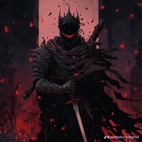 Knight Pfp, Dark Paladin, Dragon Story, Dnd Paladin, Evil Knight, Dark Souls Artwork, Souls Art, Anime Knight, Scifi Fantasy Art