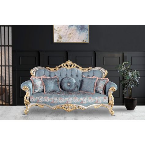 Rosdorf Park 2 Piece Living Room Set | Wayfair 4 Piece Living Room Set, Royal Sofa, Turkish Furniture, 3 Piece Living Room Set, Traditional Living Room Sets, Traditional Sofa, Mid Century Sofa, Rolled Arm Sofa, Inspire Me Home Decor