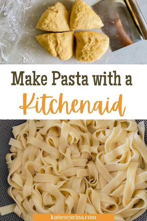 Homemade Pasta Using Kitchenaid, Easy Homemade Pasta Kitchenaid, Make Pasta With Kitchenaid, Homemade Pasta Kitchenaid Stand Mixers Dough Recipe, Make My Own Pasta, Stand Mixer Pasta Dough, Homemade Noodles Kitchenaid, Kitchen Aid Pasta Extruded, Homemade Pasta Recipe Kitchenaid