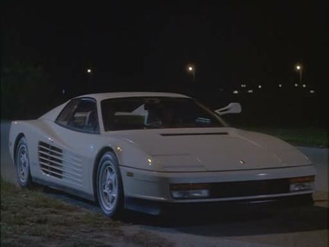 Miami Vice Testarossa, Ferrari Testarossa Aesthetic, Sports Garage, Miami Vice Fashion, 80s Car, 80s Miami, 80s Cars, Miami City, Mitsubishi Cars