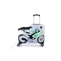 Kids Luggage Sets, Luggage Red, Green Motorcycle, Kids Motorcycle, Suitcase Handle, Rolling Backpack, Toddler Travel, Spinner Luggage, Kids Ride On