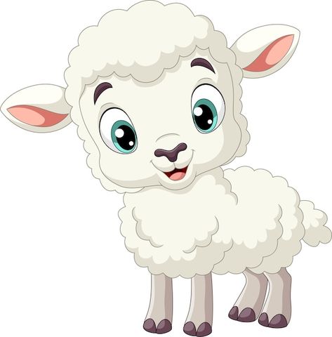 Felt Sheep, Sheep Cartoon, Premium Vector Cartoon, Baby Lamb, Cartoon Funny, Logo Psd, Technology Icon, Vector Cartoon, Card Banner