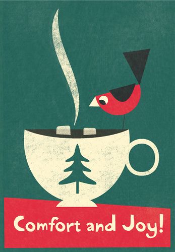 Comfort and Joy! by mrmack, via Flickr Music Podcast, Americana Music, Coffee Christmas, Greeting Card Illustration, Old Fashioned Christmas, Comfort And Joy, Vintage Christmas Cards, Card Illustration, Christmas Illustration