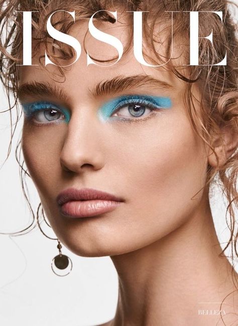 Make Up Color, Anna Mila, Editorial Poses, Curly Hair Beauty, Makeup Magazine, Issue Magazine, Neon Makeup, Beauty Makeup Photography, Glam Makeup Look