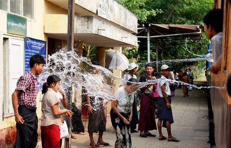 Happy Thingyan! Water festival in Yangon, Myanmar Myanmar Water Festival Photo, Myanmar Yangon City, Monywa, Amarapura, Myanmar တောင်ကြီးမြို့, Inle Lake, Yangon, Bagan, National Geographic Photos