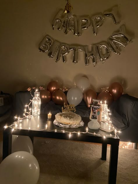 Bff Birthday Decoration Ideas, Aesthetic Birthday Decorations For Men, Minimalist Birthday Decor Simple At Home, Birthday Setup At Home, Built In Pantry Cabinet, Pantry Cabinet Wall, Pantry Wall Ideas, Built In Pantry Cabinet Wall, Realistic Pantry