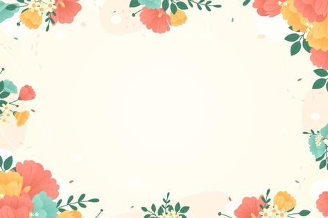 Background With Frame, Kids Background, Powerpoint Background Design, Flower Landscape, Landscape Background, Frame Background, Floral Background, Flower Backgrounds, Wallpaper Iphone Cute