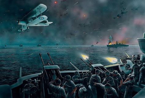 UK Fairey Swordfish Bombing Italian Marine Fairey Swordfish, Plane Art, Military Poster, Historical Warriors, Wwii Plane, Air Fighter, Combat Art, 12 November, In Memoriam