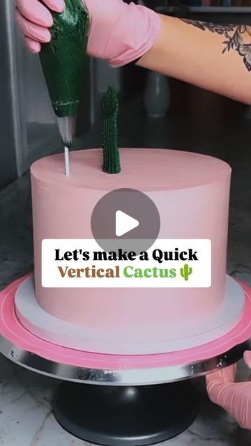 Chef Navtej | Bangalore Cake Artist on Instagram: "Tutorial you don't want to miss👉Let's learn to pipe a quick vertical cactus.
.
.
👉Comment " cactus🌵 " to learn how to get this perfect cactus colour in whipped cream.

Let me know in the comments what you wish to learn next👉

Credit @confeitaria_belosabor1 
How to make vertical cactus with whipped cream; cake decorating ideas; cool tip for cake decorating 
#cactus #dessert #nozzle #cakes #trendingnow #cakecakecake #bakingtips #cakedecorating #cakes #homebaker #bangalorebakers #bakinghacks #bakinglove #buttercream" Cactus Cake Ideas, Cactus Dessert, Birthday Cale, Whipped Cream Cake, Cactus Cake, Cake Artist, Instagram Tutorial, Cute Birthday Cakes, 11th Birthday