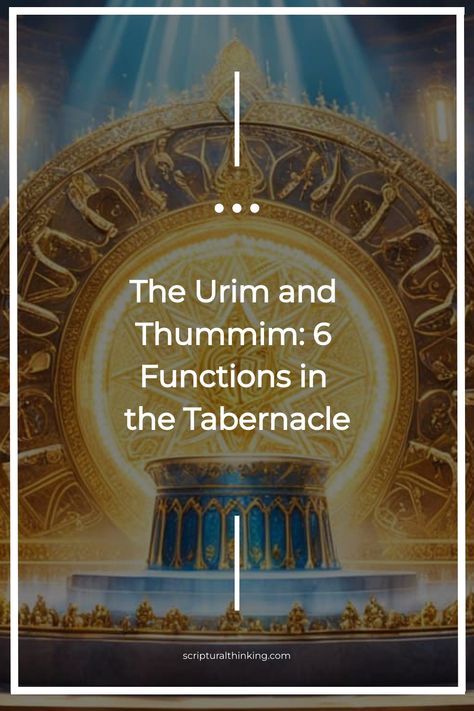 Explore the integral roles of The Urim and Thummim in biblical decision-making and divine communication within the ancient Tabernacle. Urim And Thummim, Tabernacle Of Moses, The Tabernacle, High Priest, Bible Facts, Seeking God, The Covenant, Self Healing, Decision Making