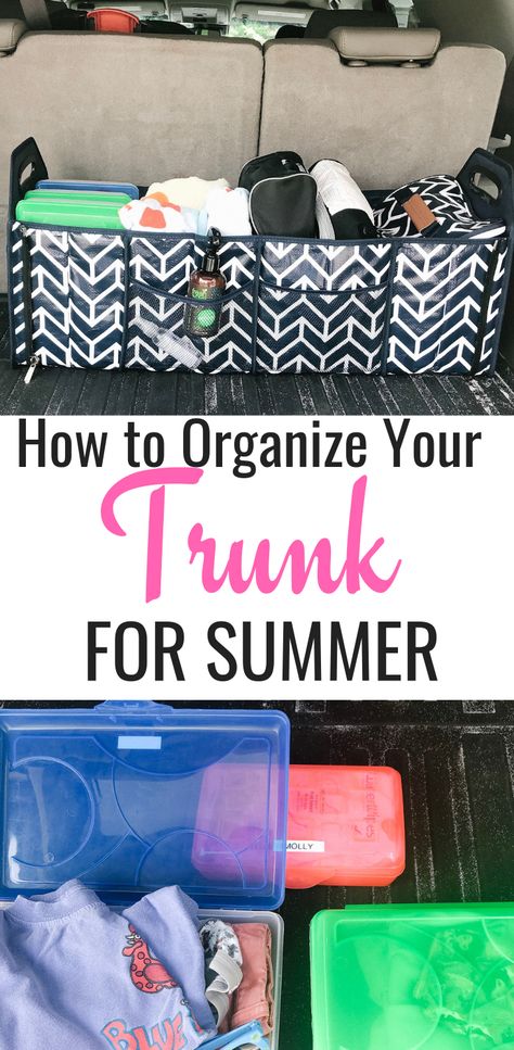 How I Organize My Car for Summer - Home of Malones Summer Box For Car, Car Organization For Moms, Summer Mom Car Essentials, Car Organization Ideas Kids, Suv Organization Ideas Car Hacks, Car Essentials For Kids, Car Hacks For Moms, Mom Car Kit Essentials, Summer Car Bag