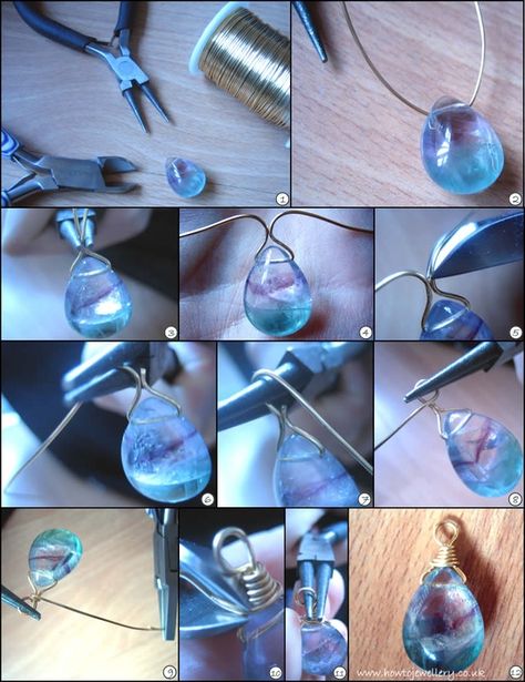 Diy Jewelry Tutorials, Bijoux Fil Aluminium, Trendy Jewerly, Jewerly Making, Jewelry Techniques, Necklace Simple, Homemade Jewelry, Cool Ideas, Wire Crafts