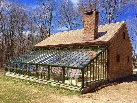 Lean To Greenhouse, Earthship Home, Home Greenhouse, Backyard Greenhouse, Greenhouse Plans, Greenhouse Gardening, Earthship, Brick House, Glass House