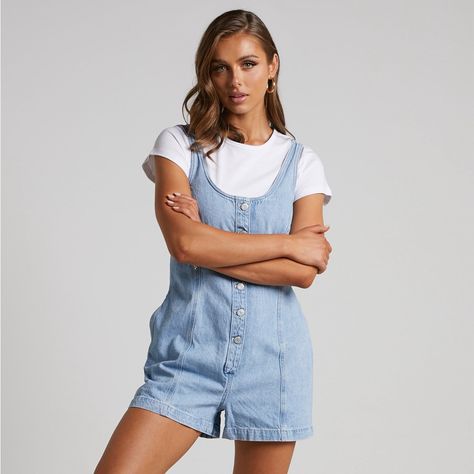 Brand New With Tags-Price Is Firm! Your New Summer Sidekick. Breeze Through Those Balmy Days In The Levi’s Denim Romper, A One-And-Done Casual Piece Made For Picnics In The Park, Beach Trips, Weekend Errand Shopping And So Much More. Complement The Tank-Style Top Half With A White Tee Underneath Then Finish Your ‘Fit With Sandals Or Sneakers! Product Details Button Fastening On Centre Front Scoop Neckline Sleeveless Straight Leg Shorts Hit Upper-Mid Thigh Relaxed Fit Panel Detailing Light Blue W Cowboy Crochet, Beach Trips, Jean Overalls, Denim Romper, White Tee, Levi's Jeans, Dark Denim, Overall Shorts, Scoop Neckline