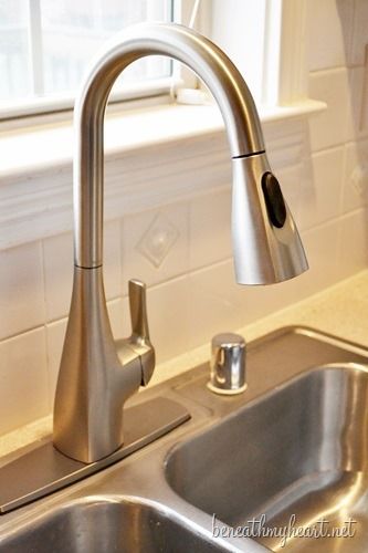 A New Kitchen Faucet! | Beneath My Heart #MoenDIYer Moen Bathroom Faucets, Moen Kitchen Faucet, Best Kitchen Faucets, Faucet Design, Take Apart, Faucet Handles, Kitchen Redo, Kitchen Sink Faucets, Kitchen Remodel Idea