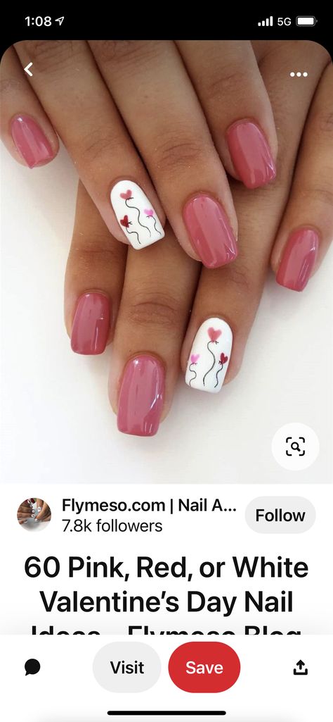 Valentines Mani And Pedi, Dip Nails For Valentines Day, Nail Ideas For Valentines Day Short, Gel Nail Designs February, Feb Gel Nails, Gel Nails Valentines Day Art Designs, Acrylic Nail Valentines Day, Valentines Day Dipped Nails, Dipped Nails Valentines Day