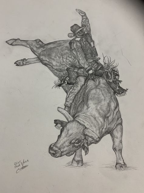 Bucking Bull Drawing, Bucking Bull Tattoo, Rodeo Tattoo, Leather Drawing, Roma Style, Cowboy Artwork, Bull Tattoo, Mountain People, Cowboy Tattoos