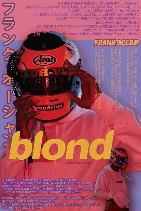 Frank Ocean Color Palette, Frank Ocean Helmet, Frank Ocean Background, Frank Ocean Painting, Hsc Art, Ocean Color Palette, Frank Ocean Blond, Kanye West Wallpaper, Anime Pixel