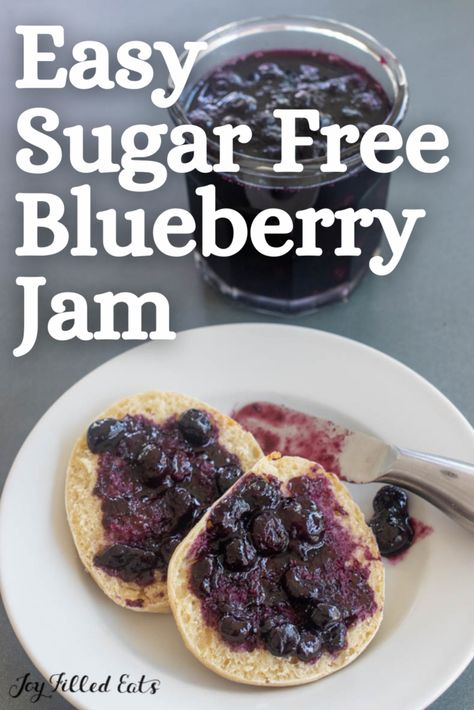 Blueberry Pepper Jelly Recipe, Sugar Free Blueberry Jam, Keto Dressing, Keto Jam, Blueberry Recipe, Thm Meals, Thm Fp, Blueberry Jelly, Blueberry Jam Recipe