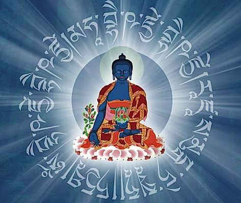 Tibetan Meditation, Buddhist Mantra, Om Mantra, Medicine Buddha, Buddhist Practices, Healing Mantras, First Doctor, Meditation Mantras, The Buddha