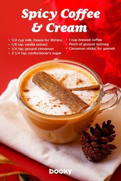 Homemade Coffee Drinks, Chai Tea Recipe, Iced Drinks Recipes, Tea Drink Recipes, Spiced Drinks, Herbal Teas Recipes, Foods And Drinks, Coffee Drink Recipes, Healthy Drinks Recipes