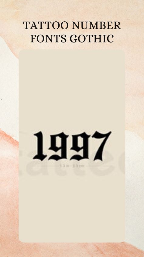 1969 Tattoo Number, Alphabet Tattoo Fonts, Tattoo Fonts For Women, Tattoo Fonts Numbers, Tattoo Number Fonts, Historical Fonts, Old English Tattoo, Bold Tattoo, Number Tattoo Fonts