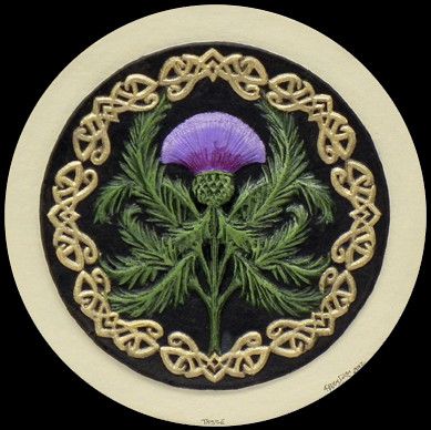 Scottish Embroidery, Thistle Embroidery, Scotland Heritage, Cast Paper, Scotland History, Scottish Ancestry, Great Scot, Scotland Forever, Thistle Flower