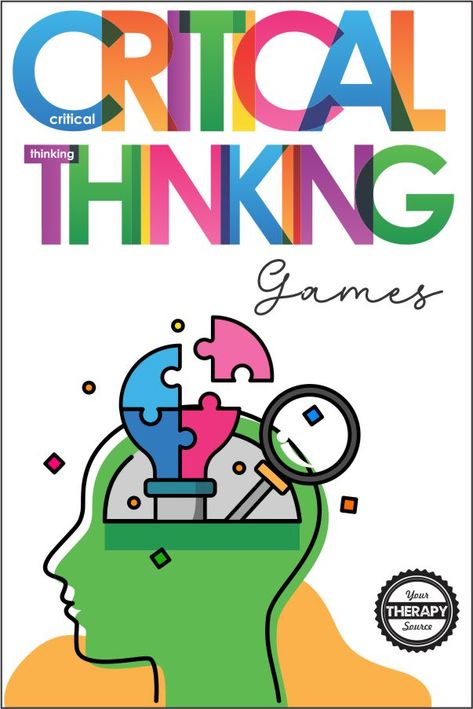 Critical Thinking Games - Your Therapy Source Sherlock Quiz, Activities For High School Students, Ece Classroom, Homework Hacks, Activities For High School, Ielts Essay, Thinking Games, Play Math, Critical Thinking Questions