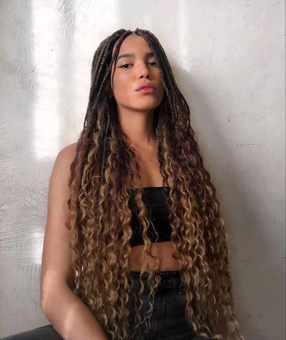 10 Box Braid Hairstyles Looks for Black Queens in 2024 – Ywigs Box Braids Hairstyles For Black Women, Cute Box Braids Hairstyles, Protective Hairstyles Braids, Box Braids Styling, 100 Human Hair Wigs, Girls Braids, Hairstyle Look, Braided Hairstyles For Black Women, Hair Collection