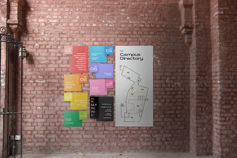 Wayfinding Design - National College of Arts on Behance Wayfinding Map, Wayfinding Design, Place Making, University Logo, Logo Wall, Wall Maps, Environmental Design, Graphic Design Adobe, Map Design