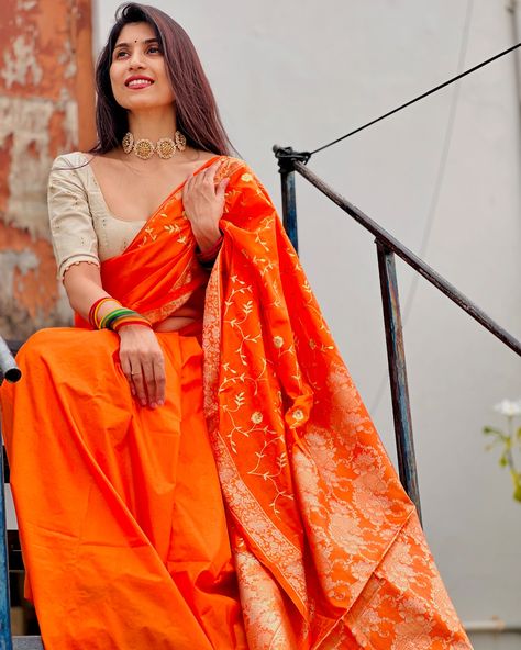 Swipe to see the last picture 👉🏻 This beautiful orange silk saree is my Seemantham saree that I wore 15 years ago ❤️🫶 Every saree has a beautiful story 🧡 #SareelovewithAbhimanika Day 4 - Orange - Represents Warmth and Energy. Happy Navratri to you all 🧡#9days9sarees9colors #navratri2024 #abhimanika #9days #9days9colours #NavratriwithAbhimanika #Hyderabad #hyderabaddiaries #hyderabadsarees #sareepact #9dayssareechallenge #sareelove #mysareestory Seemantham Saree, Orange Silk Saree, Beautiful Story, Happy Navratri, Beautiful Stories, Picture This, Hyderabad, Silk Saree, Silk Sarees