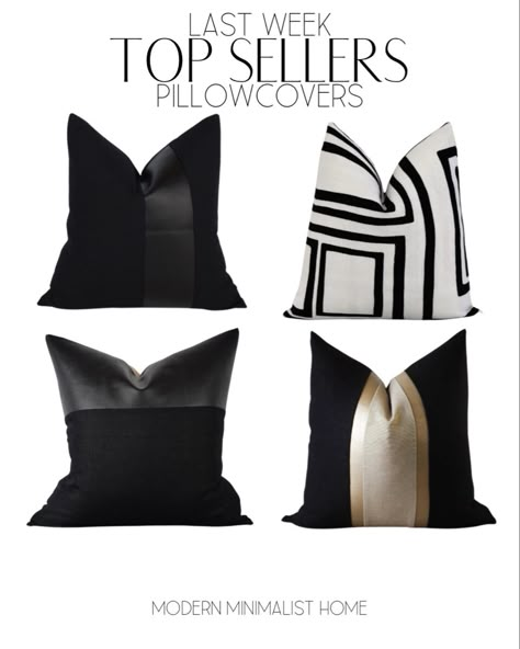 My top selling Modern Pillow covers I am loving Follow my shop @modern.minimalist.home on the @shop.LTK app to shop this post and get my exclusive app-only content! #liketkit #LTKunder50 #LTKhome @shop.ltk Styling Shelves, Modern Pillow Covers, Modern Pillows, Top Selling, Shelf Styling, White Bedding, Faux Plants, Shelf Decor, Black Decor