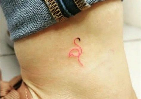 Micro Flamingo Tattoo, Flamingo Wrist Tattoo, Tiny Flamingo Tattoos For Women, White Flamingo Tattoo, Small Pink Flamingo Tattoo, Mother Daughter Flamingo Tattoos, Matching Flamingo Tattoos, Flamingo Tattoo Meaning For Moms, Neon Flamingo Tattoo