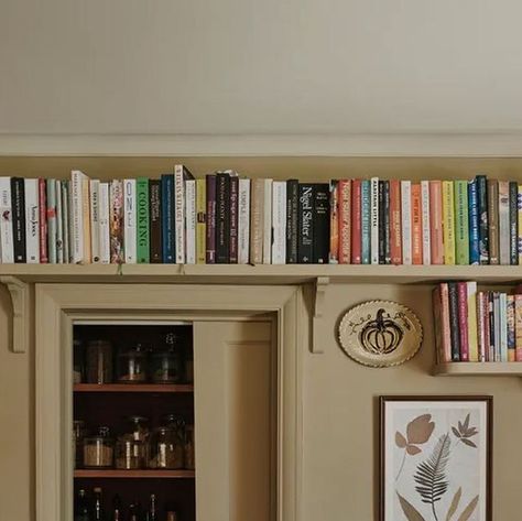 Bedroom Shelf, Floating Bookshelf, Garden Magazine, Brown Furniture, Up Book, Paint Colours, House Garden, Lounge Room, Front Room