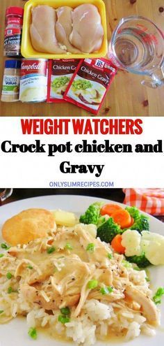 chicken and gravy crockpot | chicken and gravy | chicken and gravy instant pot | chicken and gravy stovetop | chicken and gravy recipes | chicken and gravy crockpot 3 ingredients | chicken and gravy crockpot slow cooker | chicken and gravy recipes stove top | Chicken Poop | Gravy_boat | Chicken | Weight Watchers Crock Pot Chicken, Crock Pot Chicken And Gravy, Slow Cooker Kip, Weight Watchers Crock Pot Recipes, Crockpot Chicken And Gravy, Chicken And Gravy, Ww Food, Menu Sarapan Sehat, Ww Meals